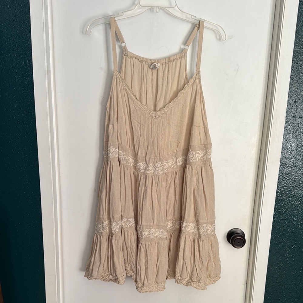 Torrid Tan Tiered Ruffled Sundress